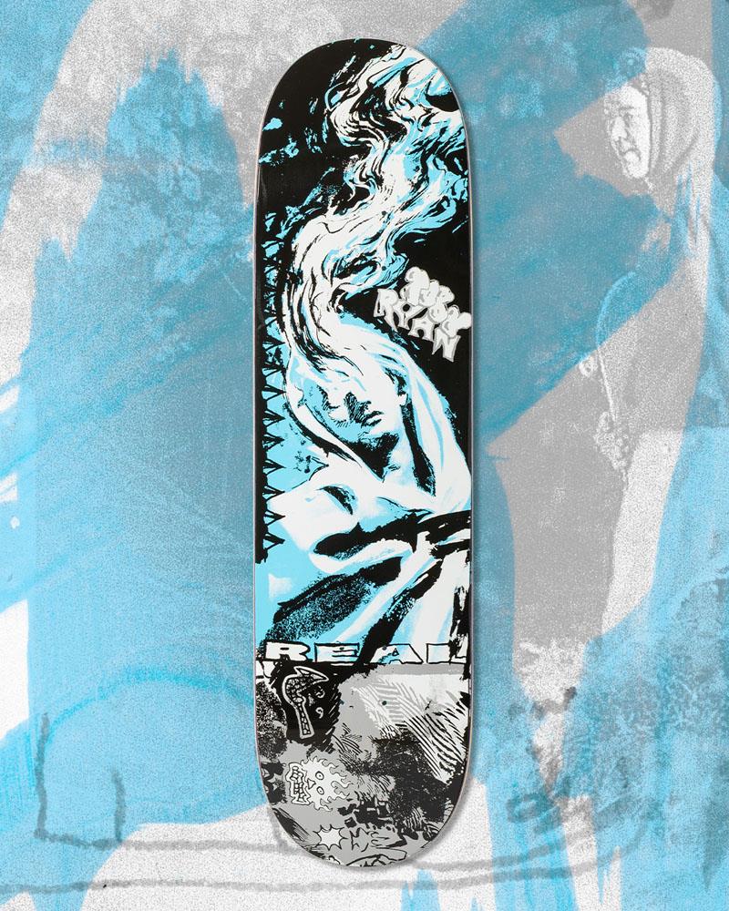 Real New Pro Toby Ryan Duplicator Skateboard Deck Multi 8.25"