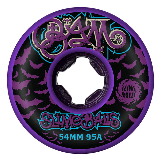 Slime Balls Bam Margera Guest Hardline Skateboard Wheels 95a Purple 54mm