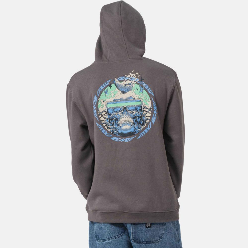 Santa Cruz Hooded Sweatshirt Wooten Cyber Flint XLarge