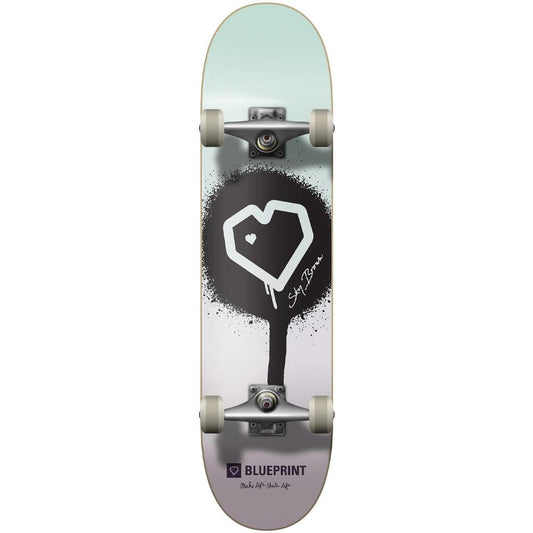 Blueprint x Sky Brown x MLSL Collab Guest Soft Top Complete Skateboard Pastel Fade 7''