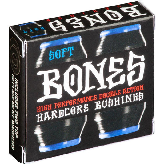 BONES Skateboard Wheels Bushings Soft Black Blue 81A