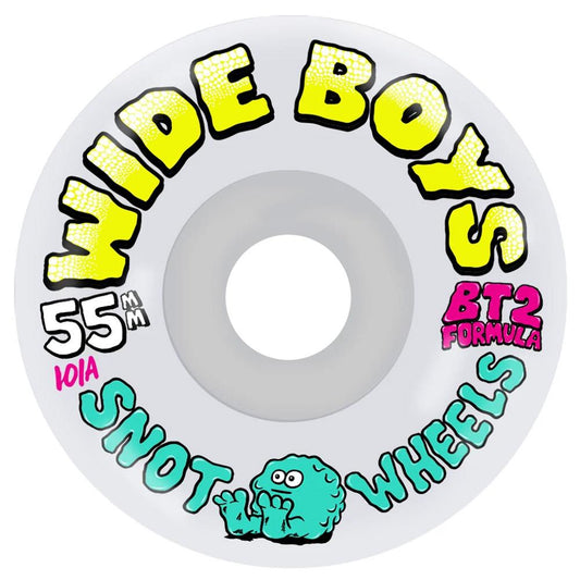 Snot Wheels Wide Boys Wheels Clear Skateboard Wheels 55mm 101a