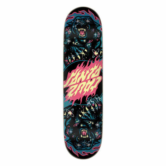 Santa Cruz Pro Skateboard Deck Asta Comic Twin Black/Pink/Blue 8.2"