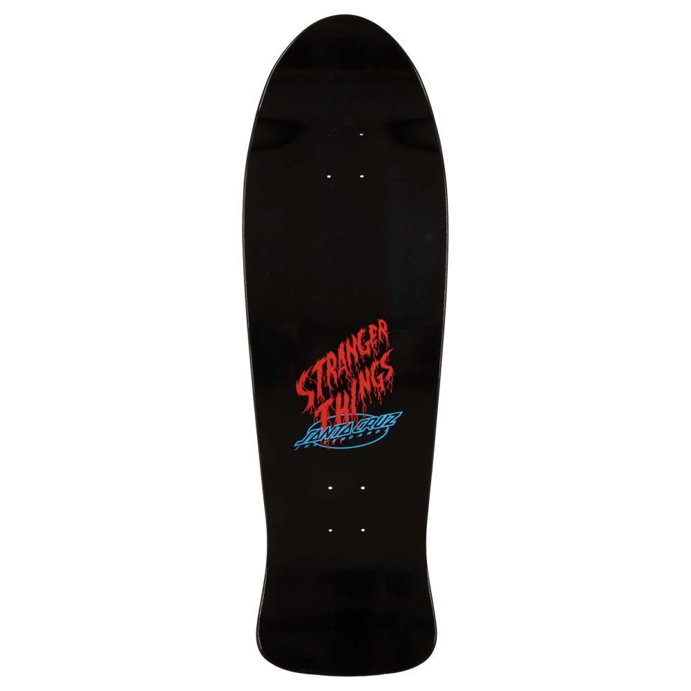 Santa Cruz X Stranger Things Meek Slasher Skateboard Deck Black 10.1"