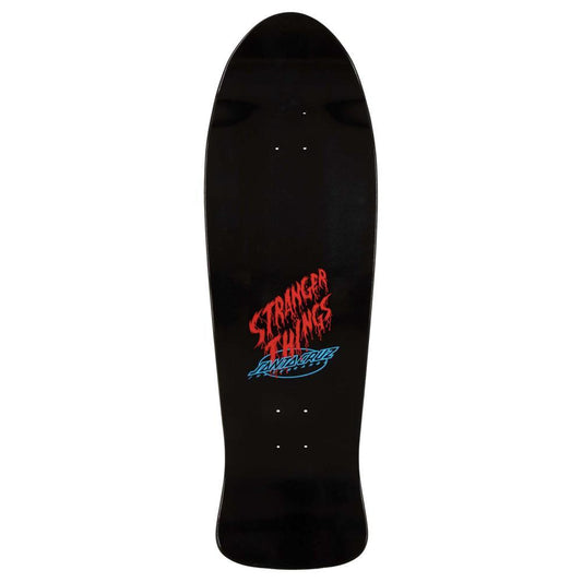 Santa Cruz X Stranger Things Meek Slasher Skateboard Deck Black 10.1"