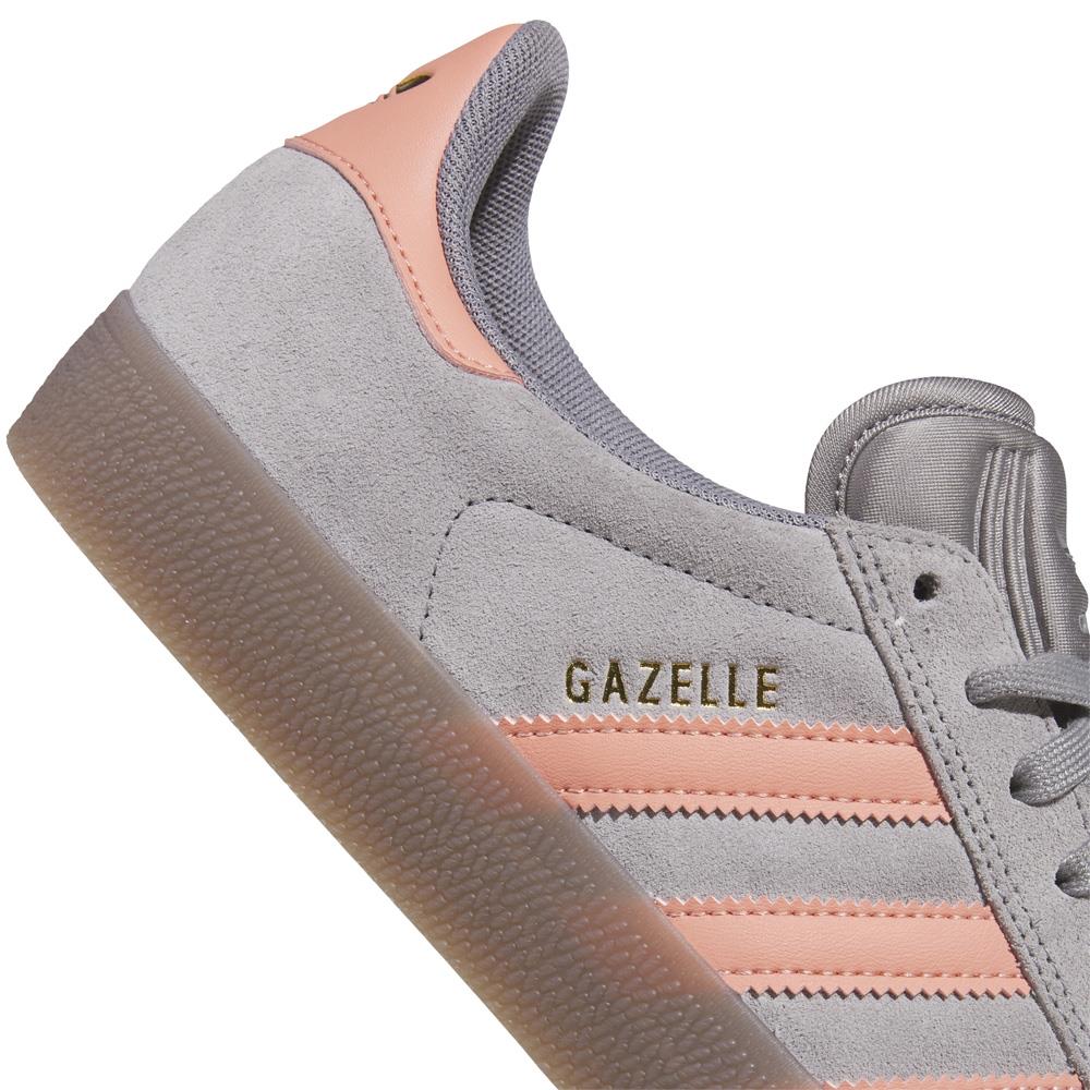 Adidas Skateboarding Gazelle Skate Shoes Grey Three Wonder Clay Gum