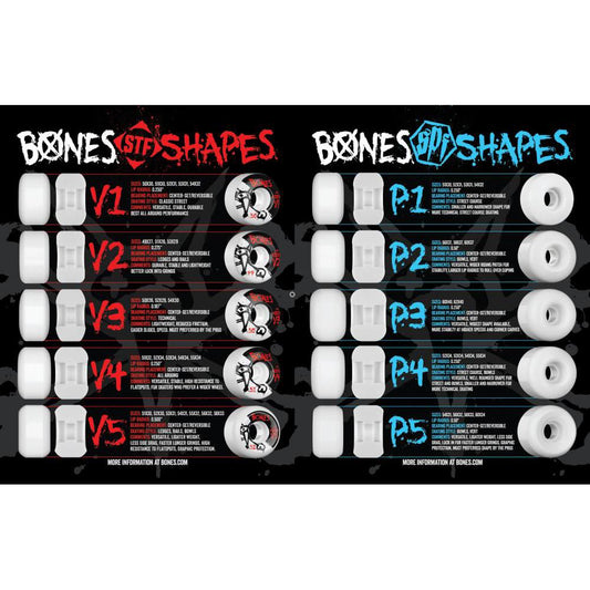 Bones Skateboard Wheels TJ Rogers Dino-Sortas 99A V1 Standard 54mm