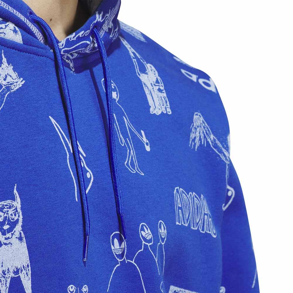 Adidas Skateboarding Jason Dill Hooded Sweatshirt Royal Blue