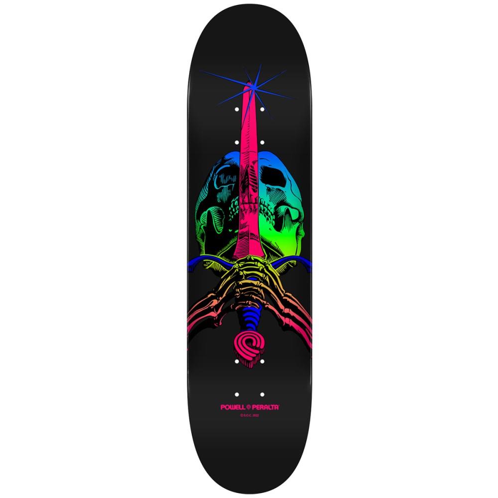 Powell Peralta Skull & Sword Deck Green Fade Skateboard Deck 8.25"