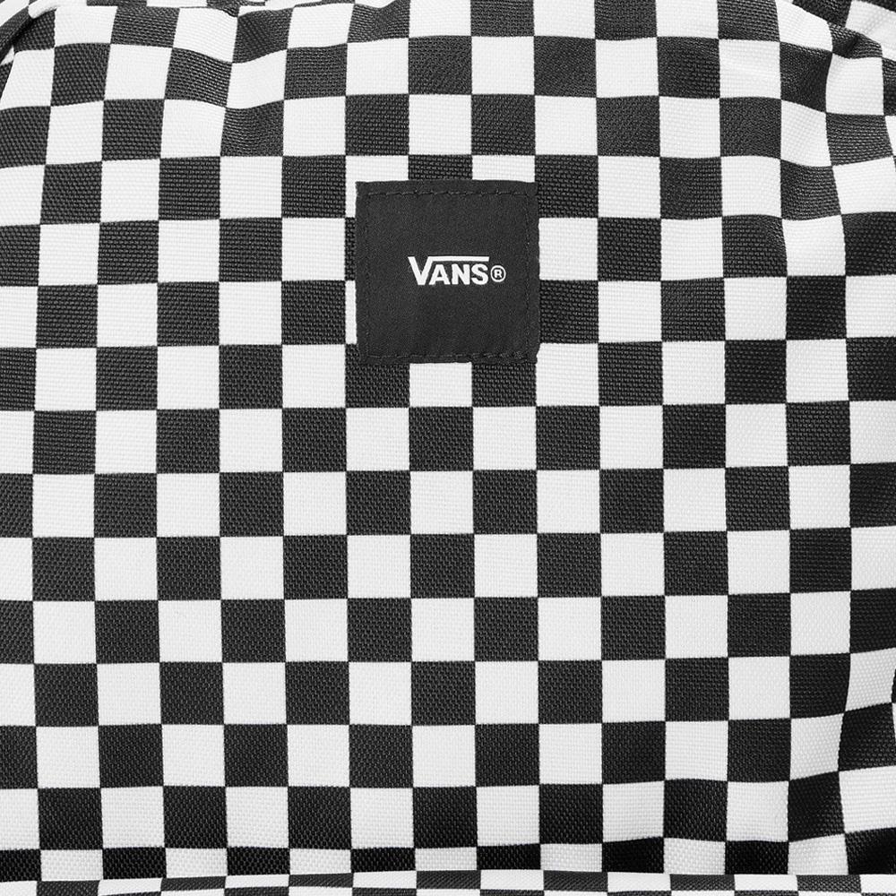 Vans Old Skool Check Backpack Black White