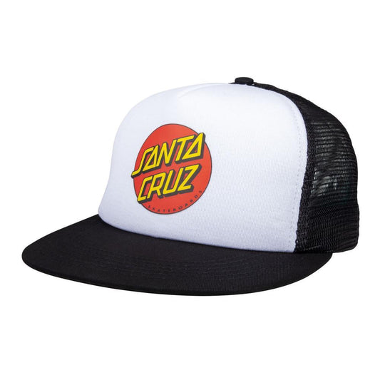 Santa Cruz Skateboards Cap Classic Dot Meshback White/Black One Size Adult