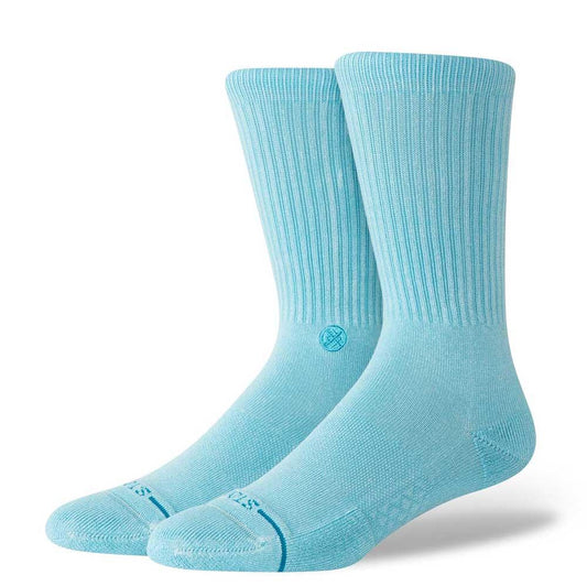 Stance Socks Icon Dyed Crew Electric Blue Large