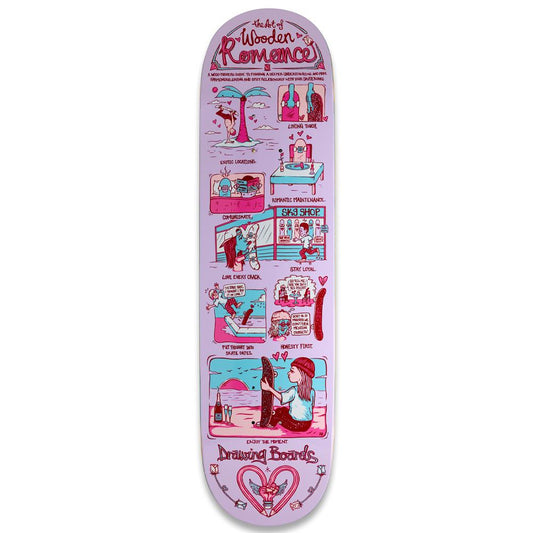 Drawing Boards The Art of Wooden Romance Skateboard Deck