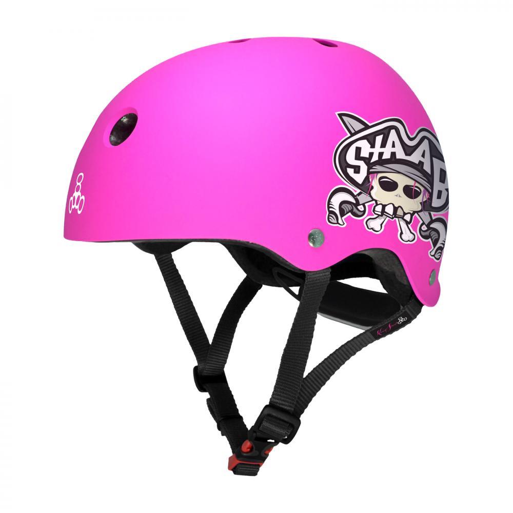 Triple Eight Helmet Youth Lil 8 Staab Neon Pink YOUTH