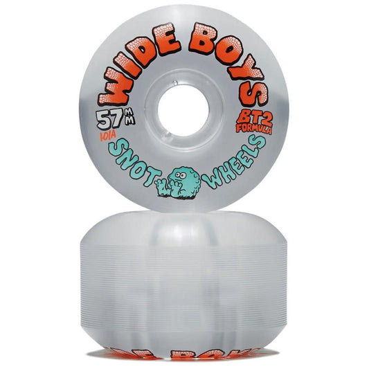 Snot Wheels Wide Boys Wheels Clear Skateboard Wheels 57mm 101a