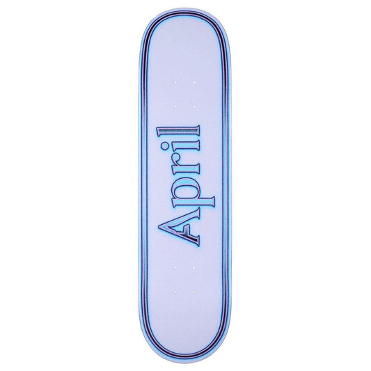 April OG Logo 'Uni' Skateboard Deck White 8.38"