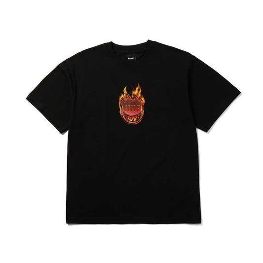 HUF X Spitfire Flame Galaxies Short Sleeve T-Shirt Black
