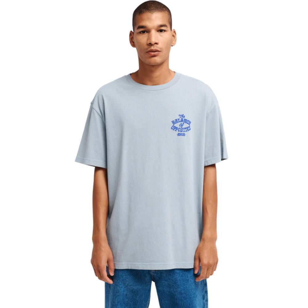 RVCA Dalas Snake Short Sleeve T-Shirt Monument Blue