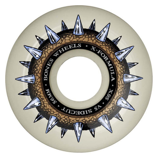 BONES X-Formula Street Cleats V5 Sidecut Skateboard Wheels 56mm 95A