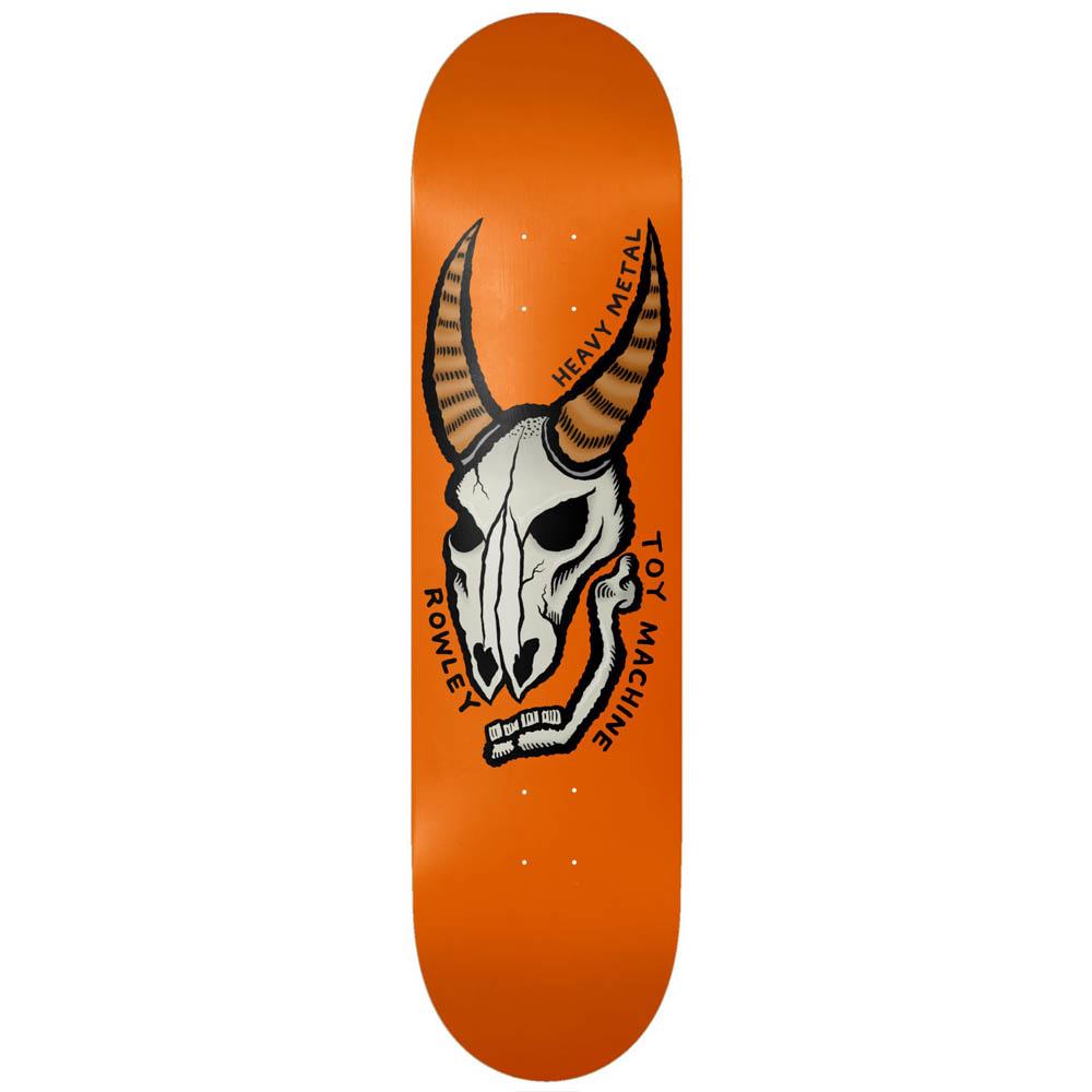 Toy Machine Geoff Rowley Heavy Metal Orange Skateboard Deck 8.25"