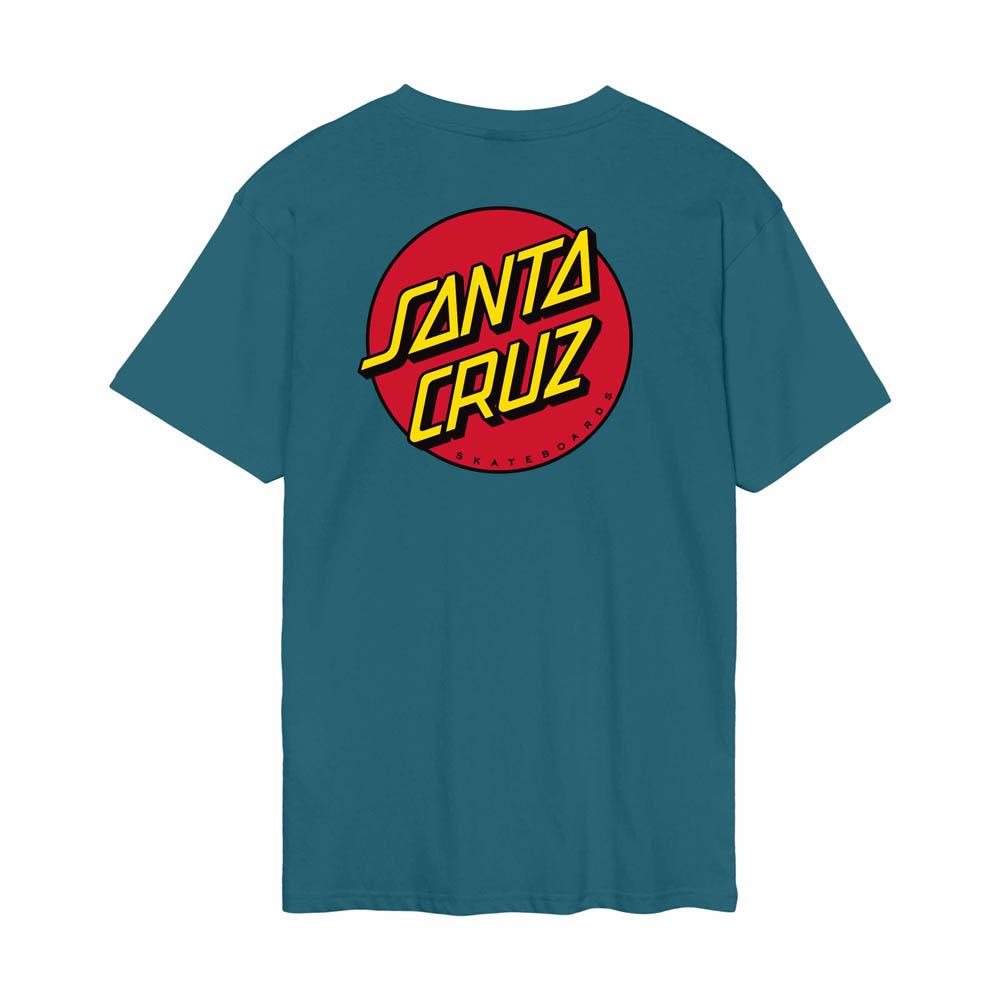 Santa Cruz Classic Dot Chest T-Shirt Teal