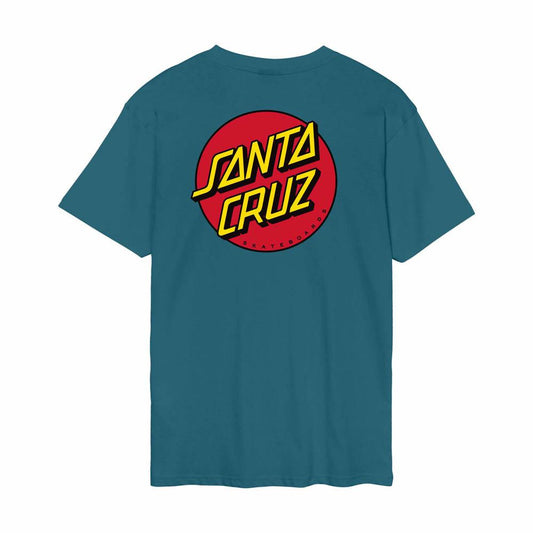 Santa Cruz Classic Dot Chest T-Shirt Teal