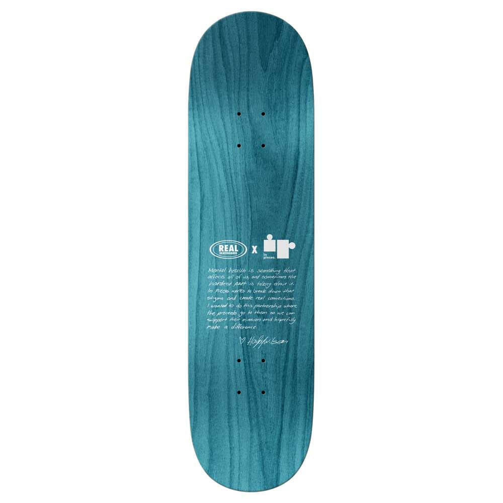 Real Skateboards Hayley Pieces Skatebopard Deck True Fit Grey 8.25"