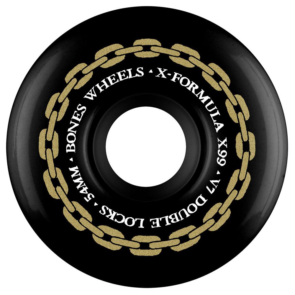 BONES Wheels SP26 X-Formula Double Locks X99 Black 54mm V7
