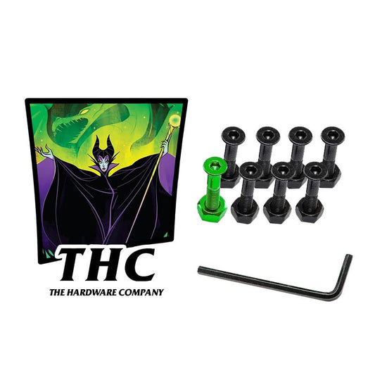 The Hardware Company THC LTD Maleficent 1"Allen Nuts And Bolts Green