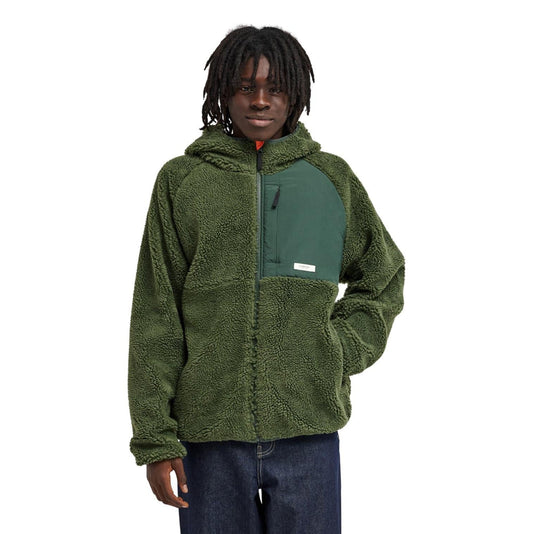 Element Wolfe Reversible Sherpa Hoodie Bronze Green