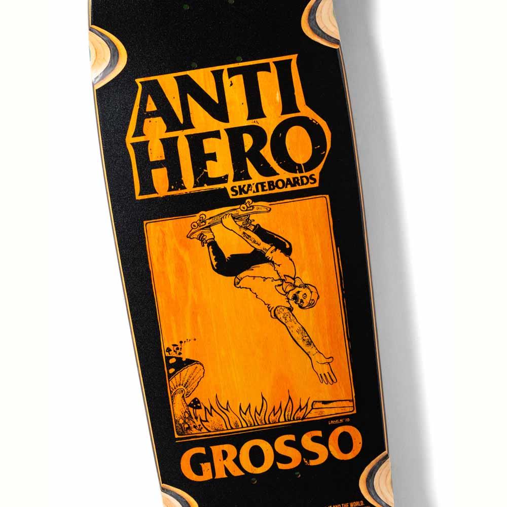 Anti Hero Skateboard Deck Skate Shop Day 25 Grosso Hand Plant Wheel Wells Pearl Black 9.25"