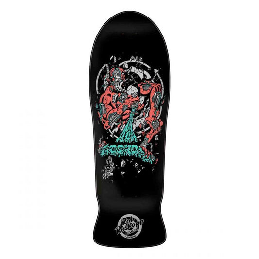 Santa Cruz Reissue Skateboard Deck Roskopp Four Black Multi 10.21"