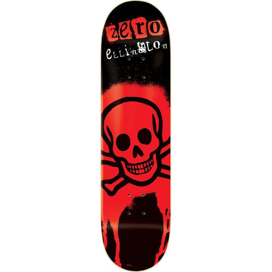 Zero Ellington Stencil 30 Year Reissue Resin7 Skateboard Deck 8.25"