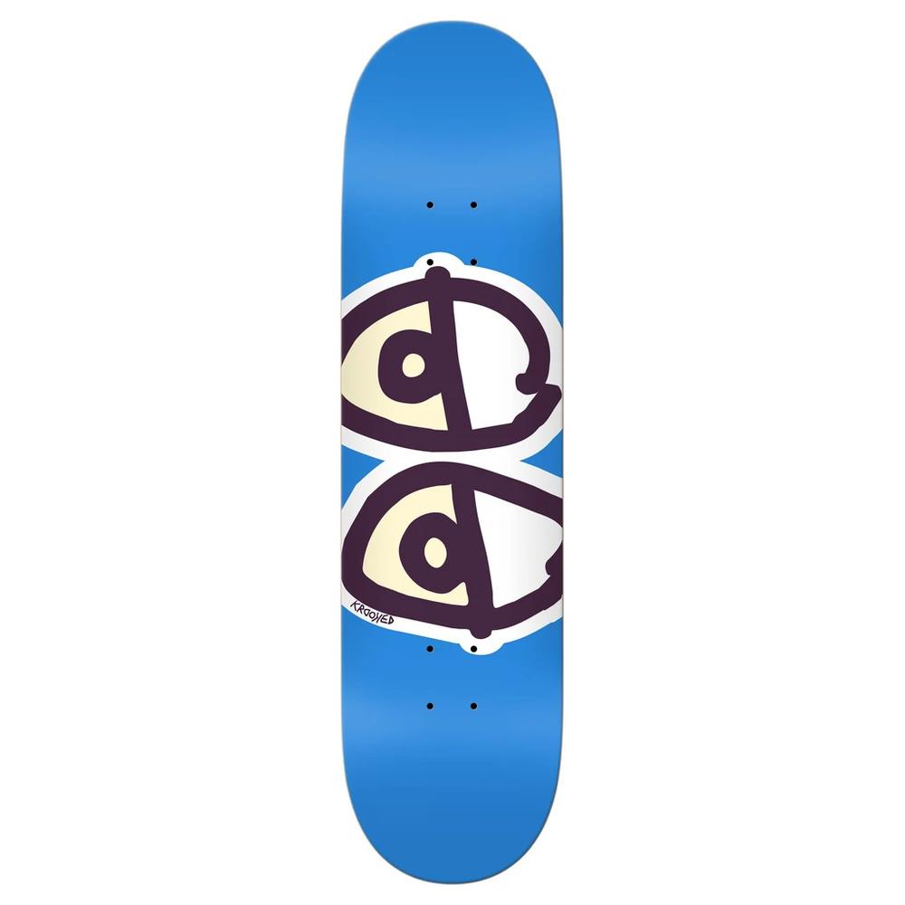 Krooked Team Eyes Skateboard Deck Blue 7.75"