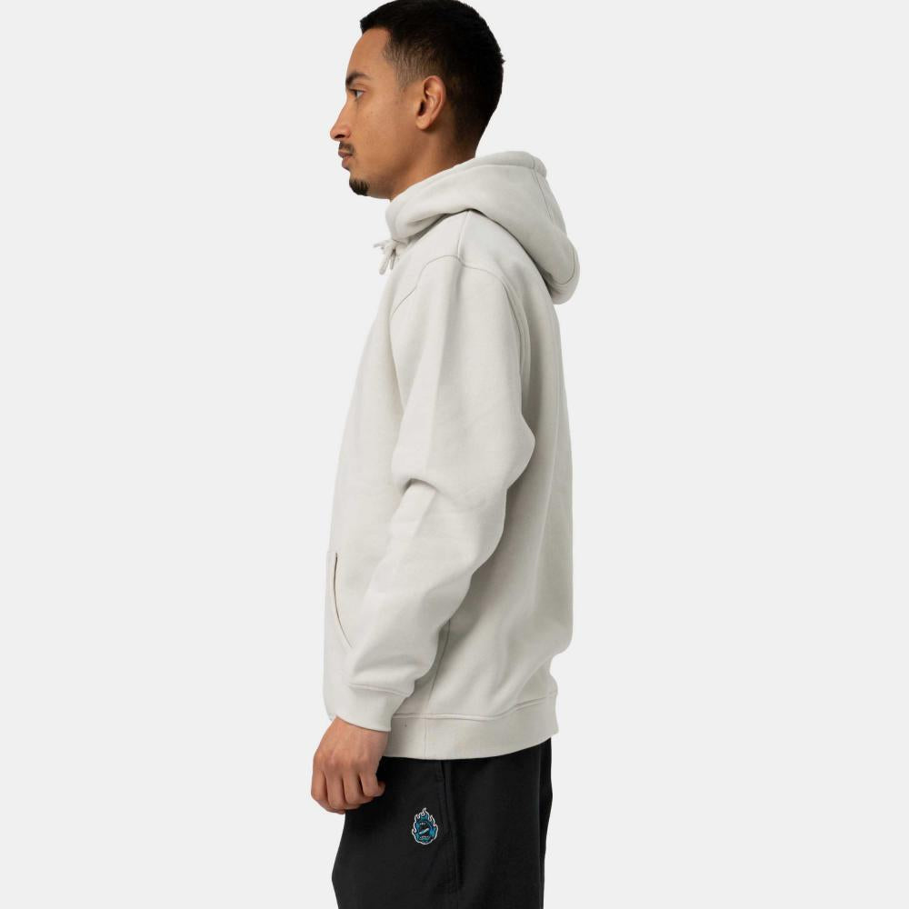 Santa Cruz Hooded Sweatshirt Screaming Flame Front Mist Medium