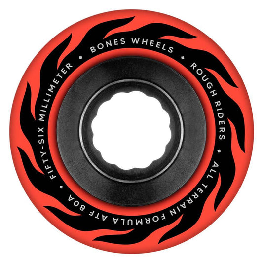 BONES™ Rough Riders Eternal Flame Red ATF Skateboard Wheels 80A 56mm