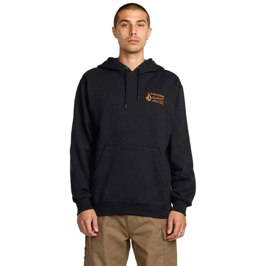 Volcom Workwear Pullover Hooded Sweatshirt Black