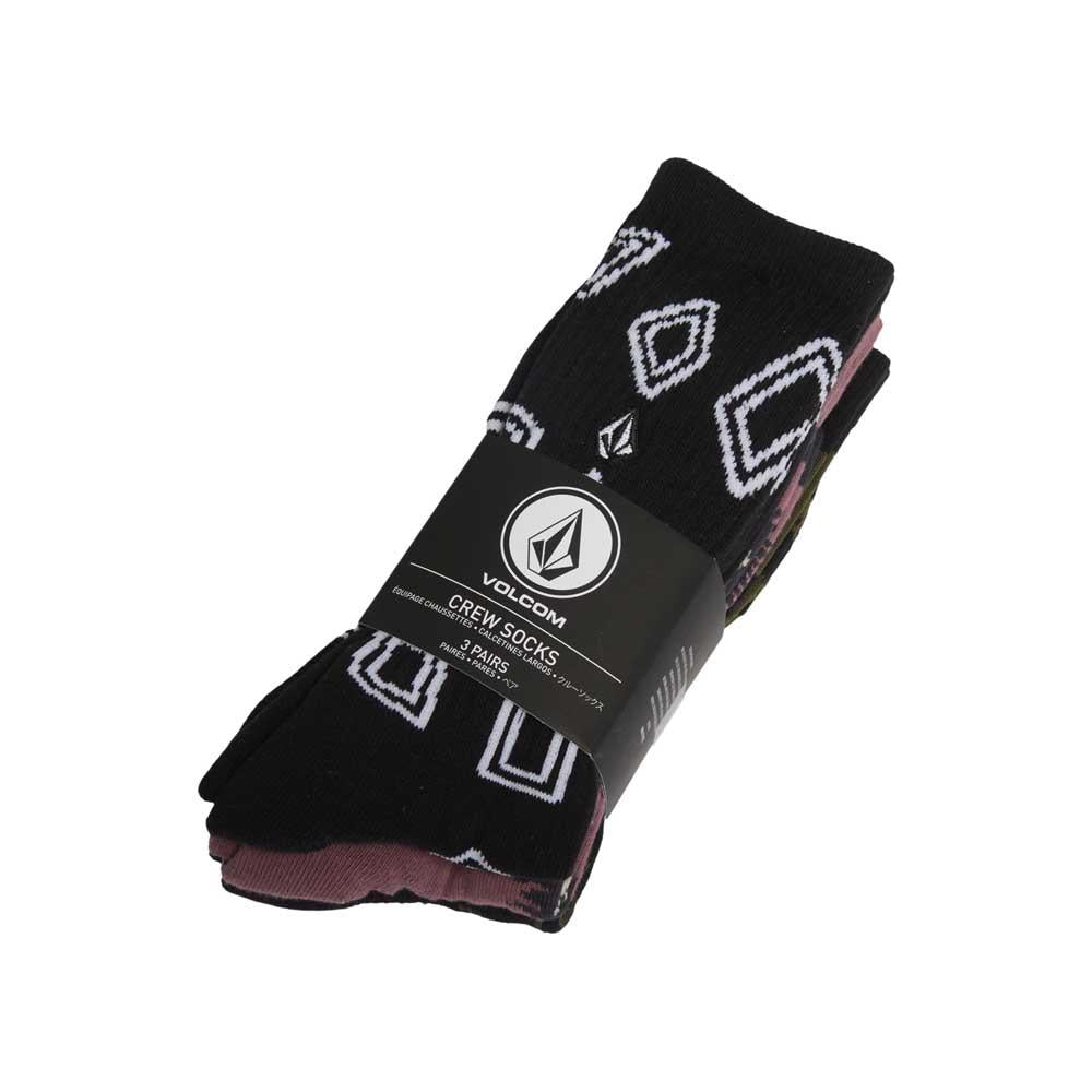 Volcom Print Mixer Sock 3 Pack Multi UK7-11