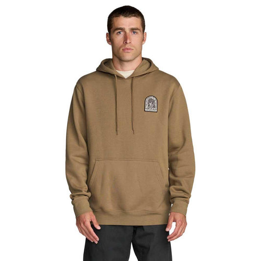RVCA Palm Grove Hooded Sweatshirt Basic Fleece Coyote