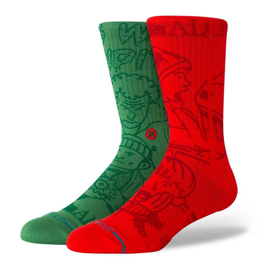 Stance Socks Home Alone Multi Green Red Large