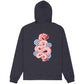 RVCA Dalas Snake Pullover Hooded Sweatshirt Garage Blue