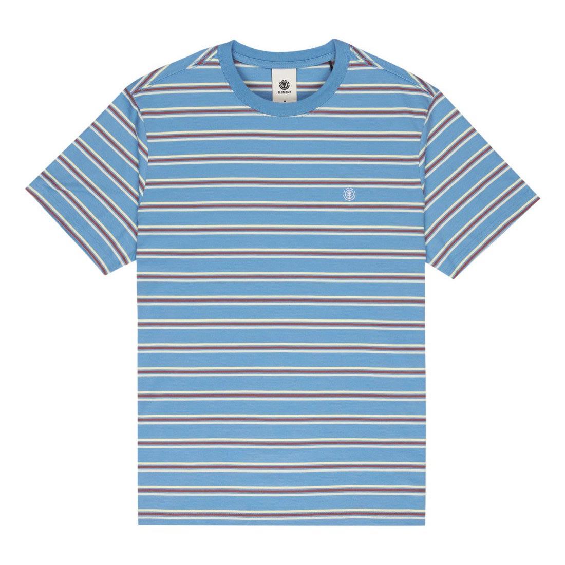 Element Icon Embroidery T-Shirt Blue Washed Stripes Riviera