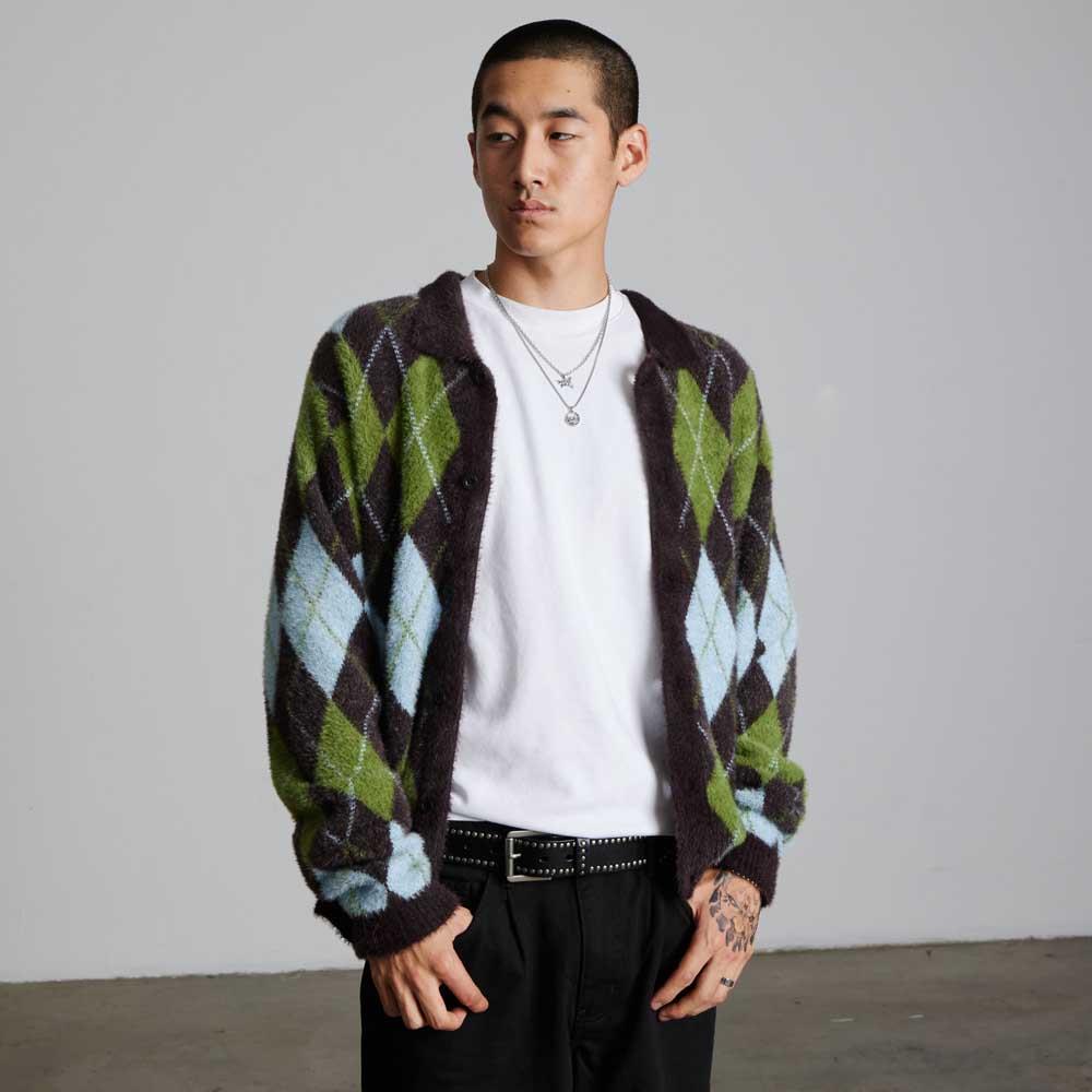Huf Cooper Mohair Sweater Dark Brown