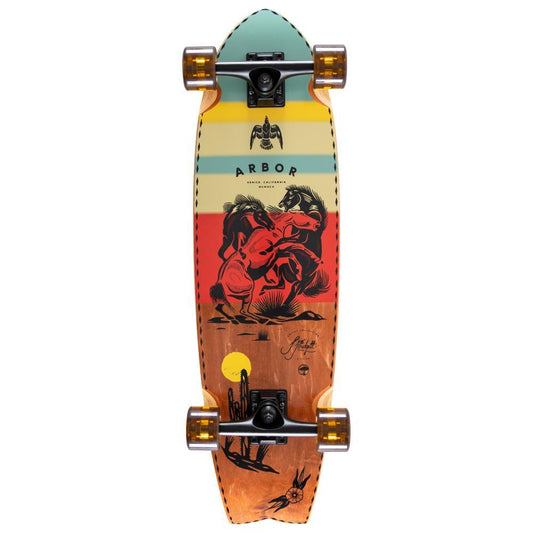Arbor Cruiser Complete Skateboard Jess Mudgett Sizzler Multi 30.5"
