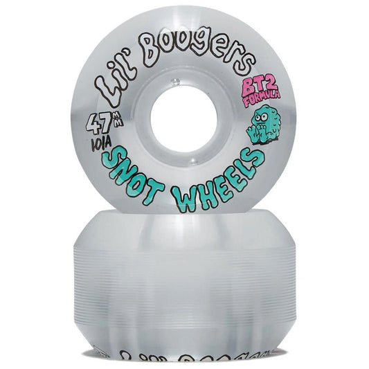 Snot Wheels Lil Boogers Conical Clear Skateboard Wheels 47mm 101a