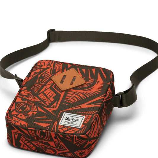 Herschel Heritage Thomas Campbell Crossbody Forest Night Saddle Brown