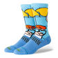 Stance X Cartoon Network Dexters Crew Socks Blue Large Uk7-11