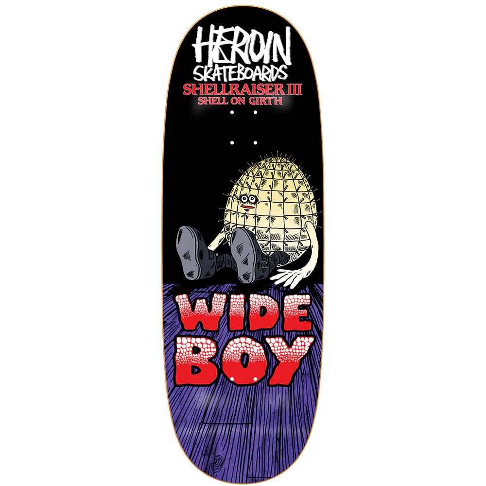 Heroin Skateboards Shellraiser III Wideboy Skateboard Deck 10.75"