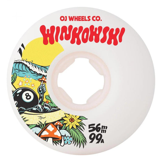OJ Elite Skateboard Wheels Winkowski Mush Mini Combo 99 White 56mm