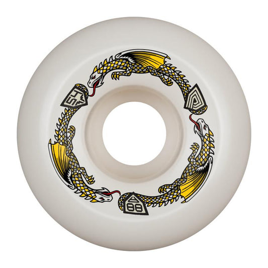 Powell Peralta Dragon Formula Skateboard Wheels 54mm x 39mm 88A Off White